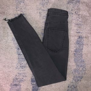 Zara black ripped jeans